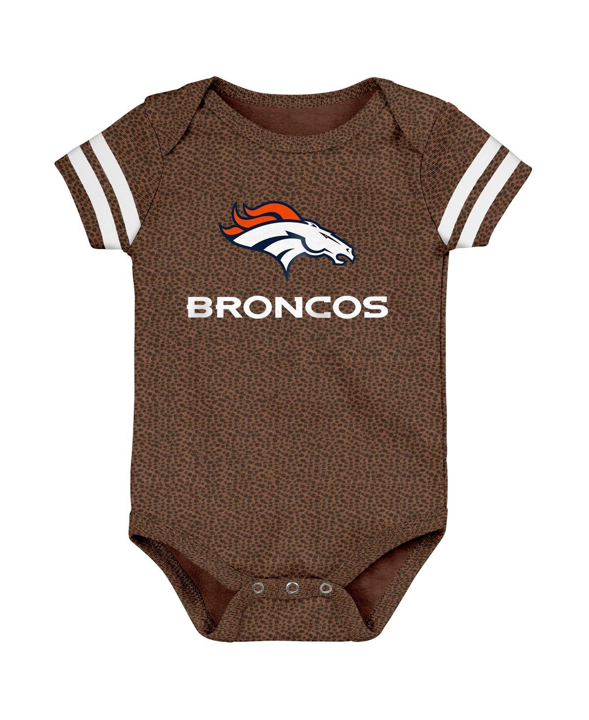 Outerstuff Baby Boys And Girls Brown Denver Broncos Playmaker Bodysuit In Brown