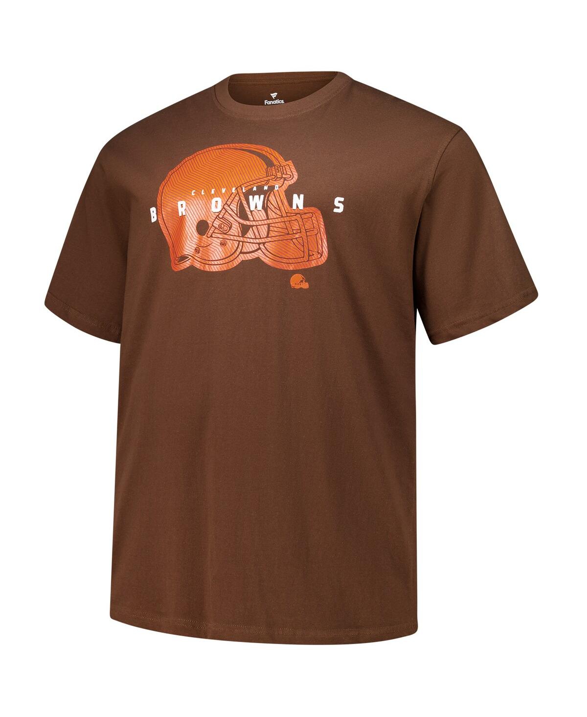 Fanatics Men's Brown Cleveland Browns Big Tall Coordinate T-shirt In Brown