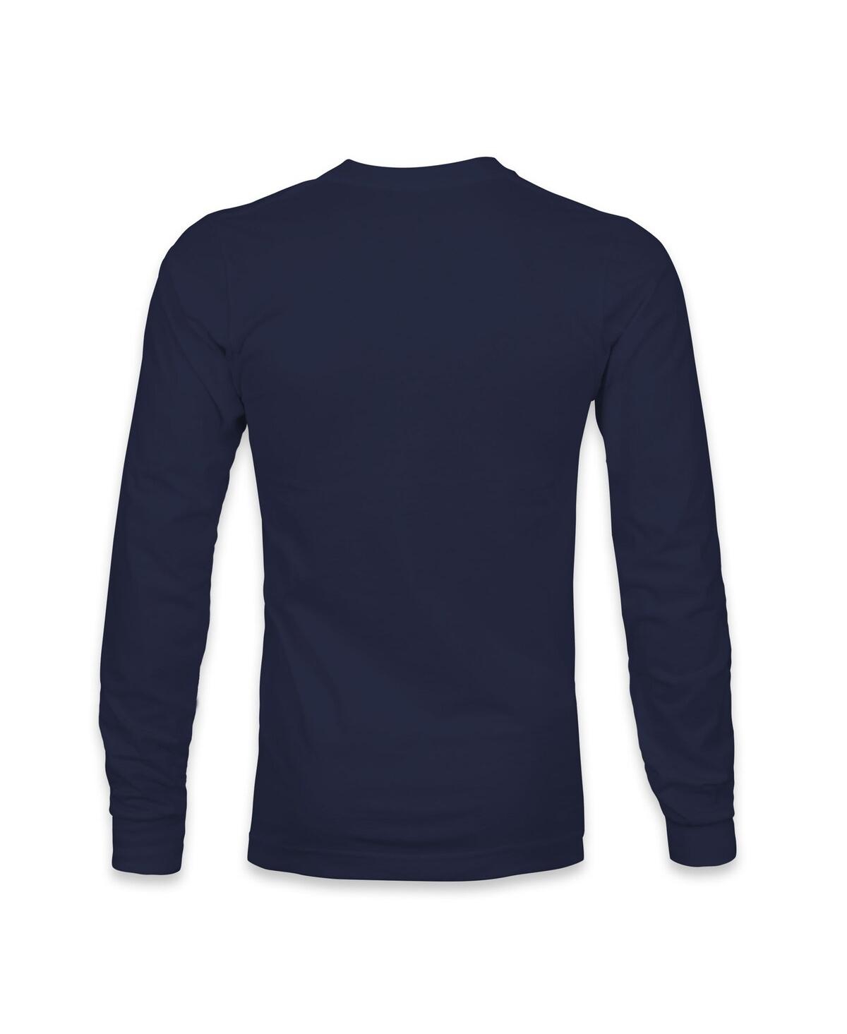 1863fc Men's Navy Tottenham Hotspur Mono Badge Long Sleeve T-shirt In Blue