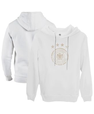 1863FC - Men's&nbsp;White Germany National Team Fleece Pullover Hoodie