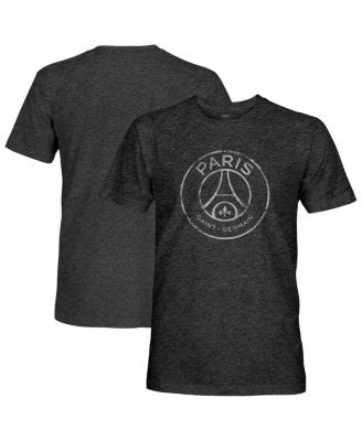Men's Black Paris Saint-Germain Mono Badge Vintage Tri-Blend T-Shirt