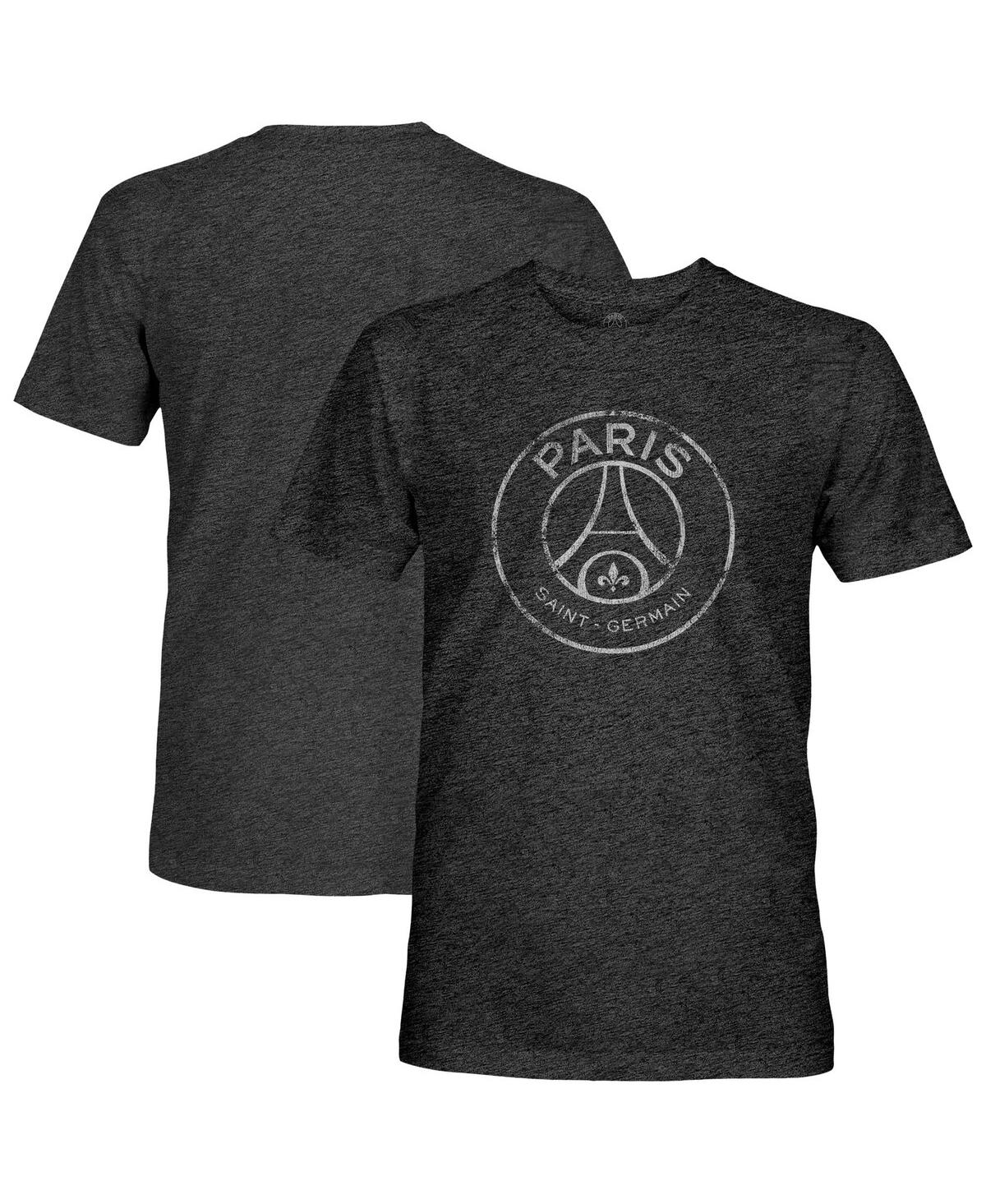 1863fc Men's Black Paris Saint-germain Mono Badge Vintage Tri-blend T-shirt In Black