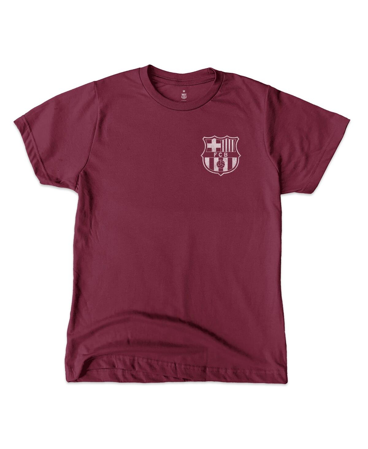 1863fc Big Boys And Girls Lamine Yamal Maroon Barcelona Player Name Number T-shirt In Burgundy