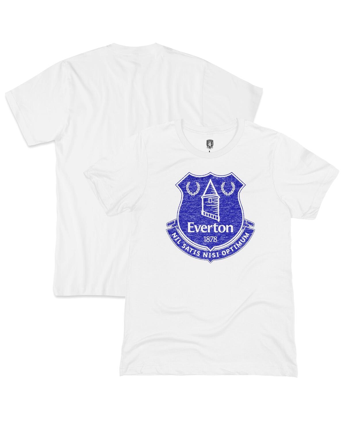 1863fc Men's White Everton Color Badge T-shirt In White