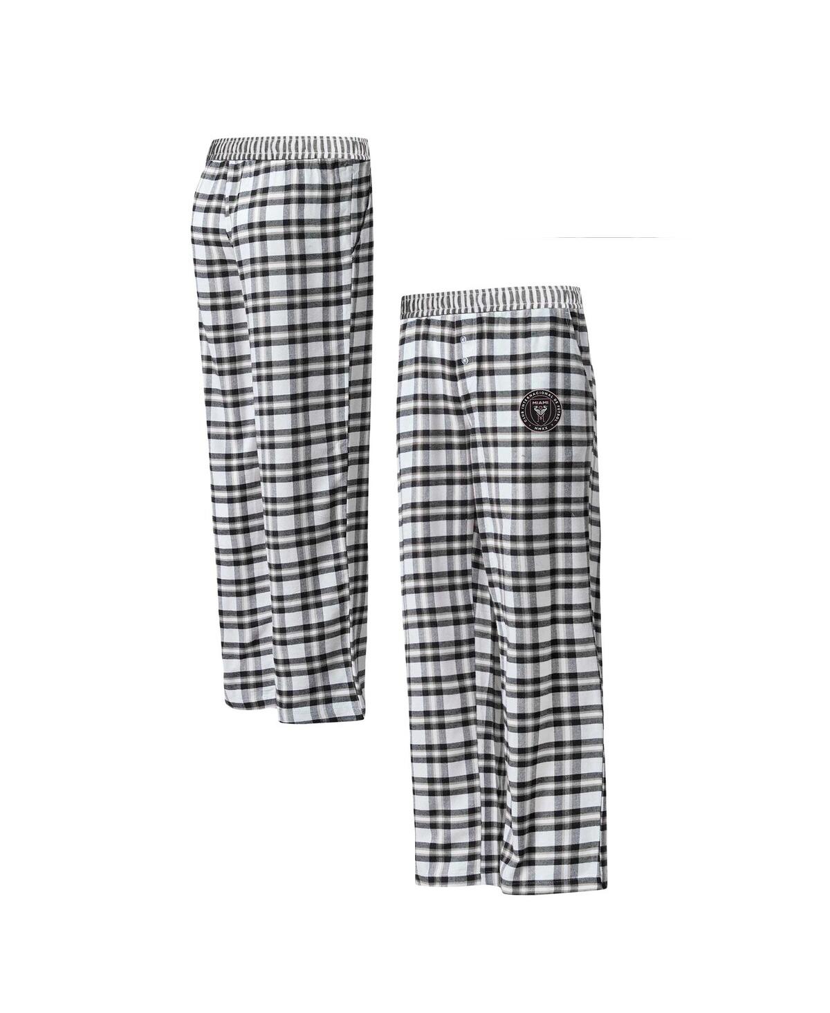 Concepts Sport Women's Black Austin Fc Sienna Flannel Pants In Multi