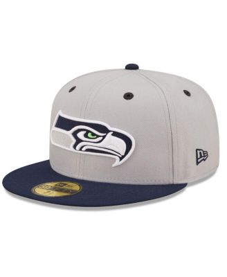 New Era - Men's&nbsp;Gray/Navy Seattle Seahawks Flipside 2Tone 59FIFTY Fitted Hat