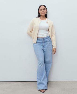 Women's Frayed Ends Knitted Cardigan