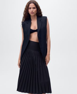 Women's Pleated Midi Skirt