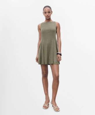 MANGO - Women's Short Flared Dress