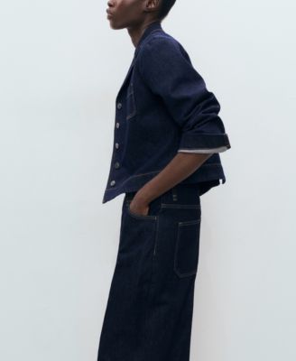 Women's Mid-Rise Denim Bermuda Shorts