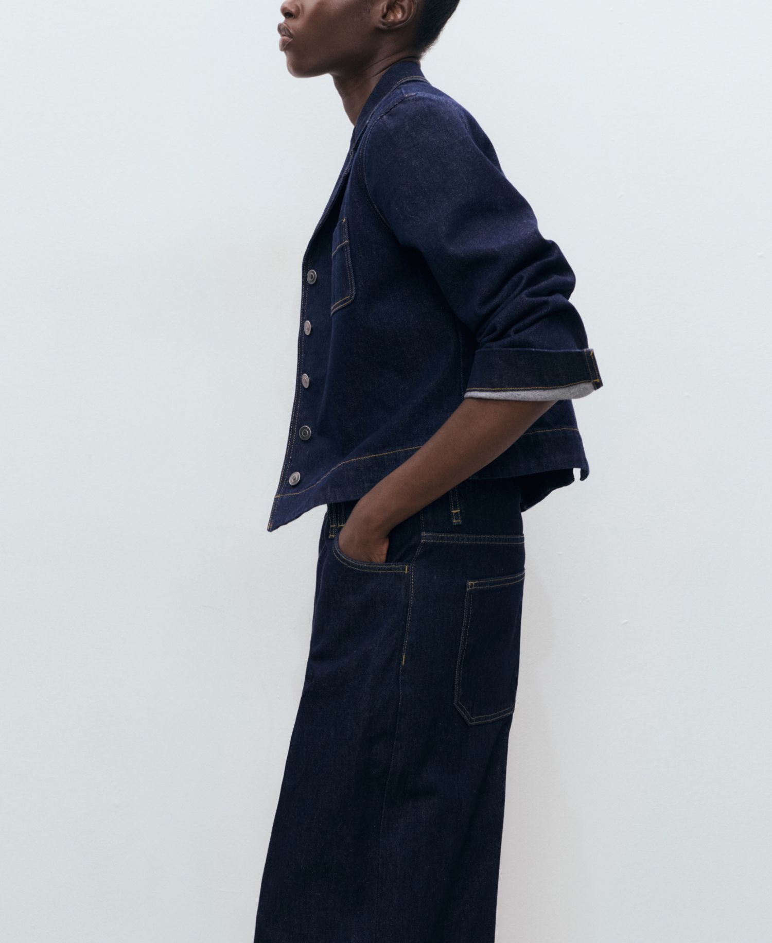 Women's Mid-Rise Denim Bermuda Shorts