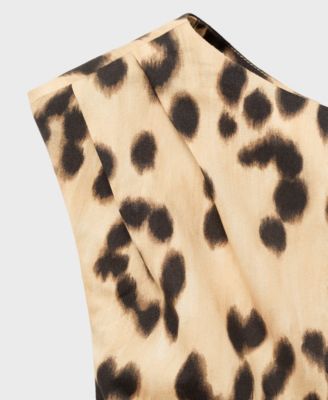 Women's Asymmetrical Animal-Print Dress