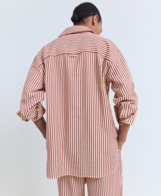 Women's Striped Straight Shirt