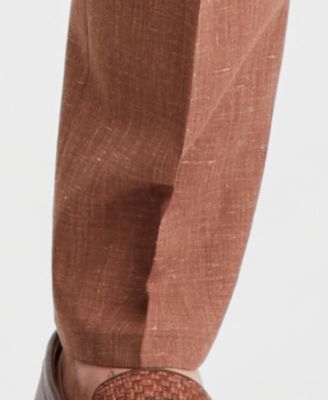 Men's Modern Fit Wool Blend Suit Separate Pants