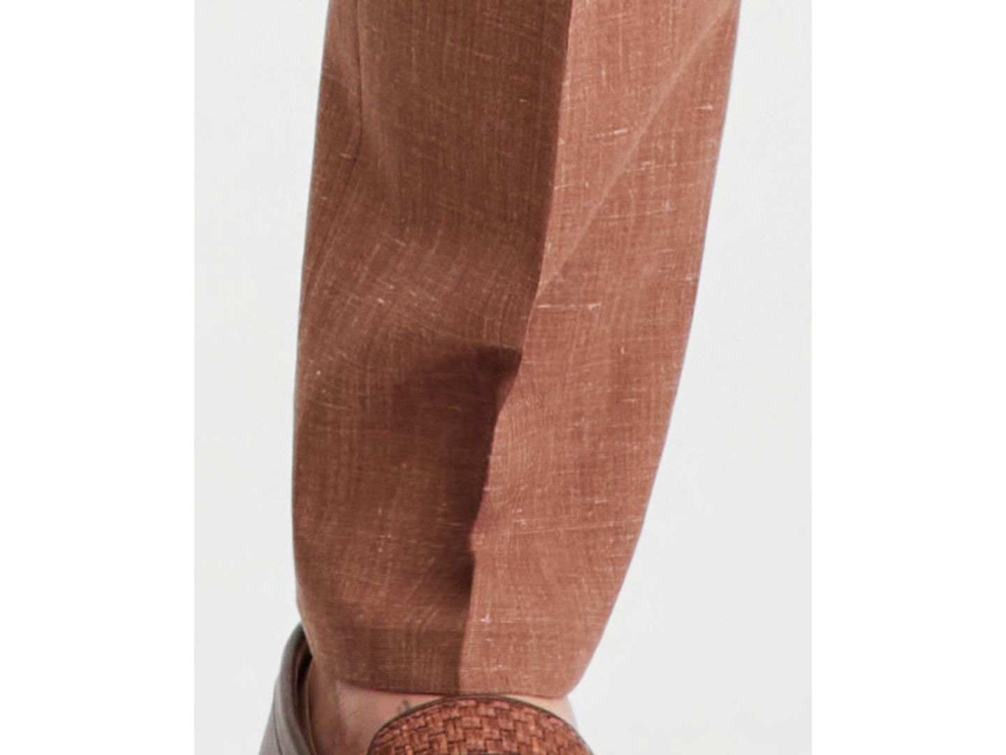 Мужские брюки Tommy Hilfiger Modern Fit Wool Silk Linen Suit Separate, цвет: Ржавый — фото 6