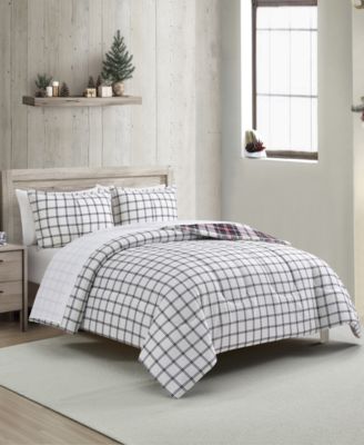Macy's Holiday Plaid 3-Pc. Comforter Sets