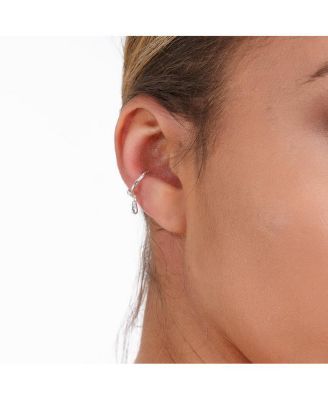 Drop cuff with drop in Gold Vermeil