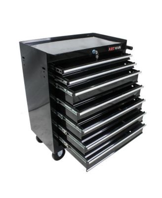 7-Drawer Industrial Tool Cart with Locking Wheels and Ball Bearing Slides