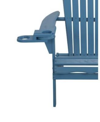 Foldable Adirondack Chair With Cup Holder
