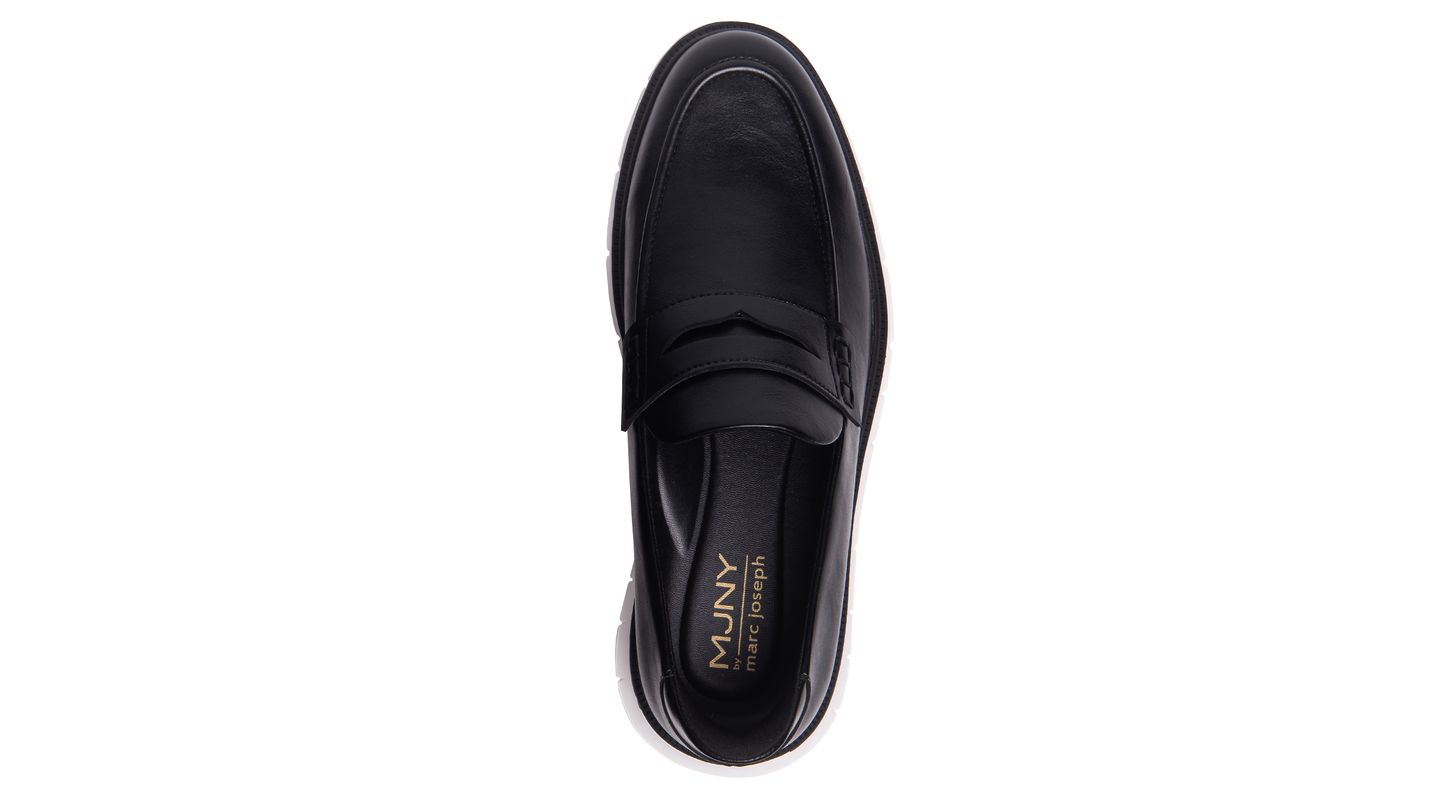 Мужские туфли Marc Joseph New York Empire Street Hands-Free Slip On Technology Lightweight Penny, цвет: Чёрный — фото 6