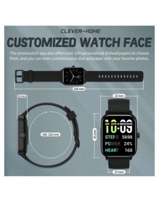 Smart Watches For Women Men, Alexa Built-In 1.8" Fitness Tracker Watch For Android IOS, Waterproof Activity Trackers With 105+ Sport Modes