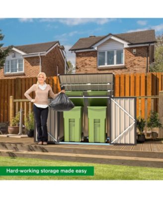 46 Cu.Ft Outdoor Trash Can Storage Shed