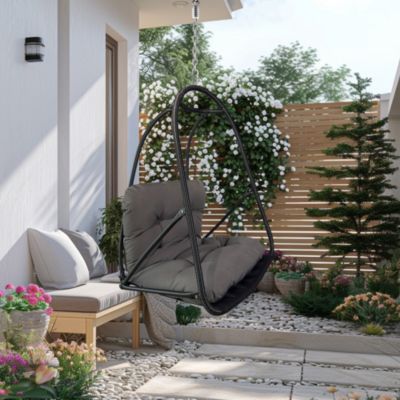 Without Stand Swing Egg Chair Indoor Outdoor Wicker Rattan Patio Basket Hanging Chair Cushion