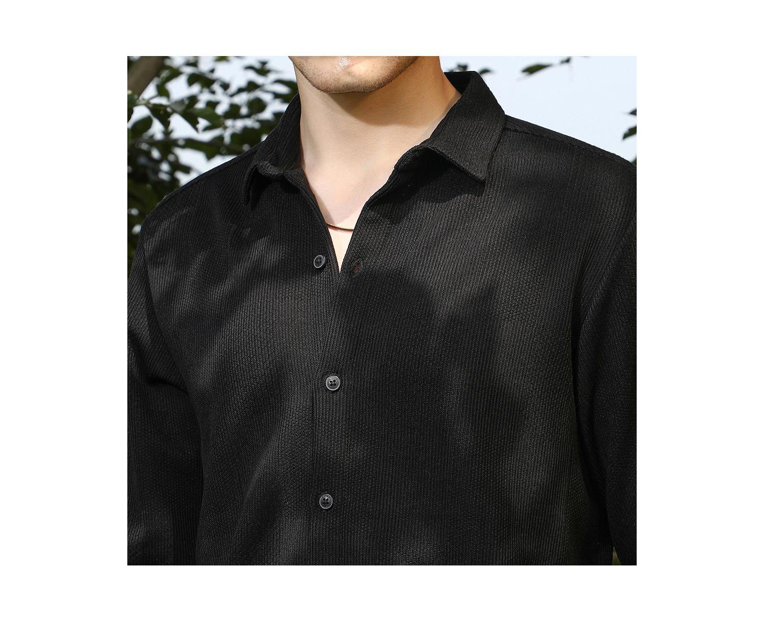 Men's Solid Knit Shirt