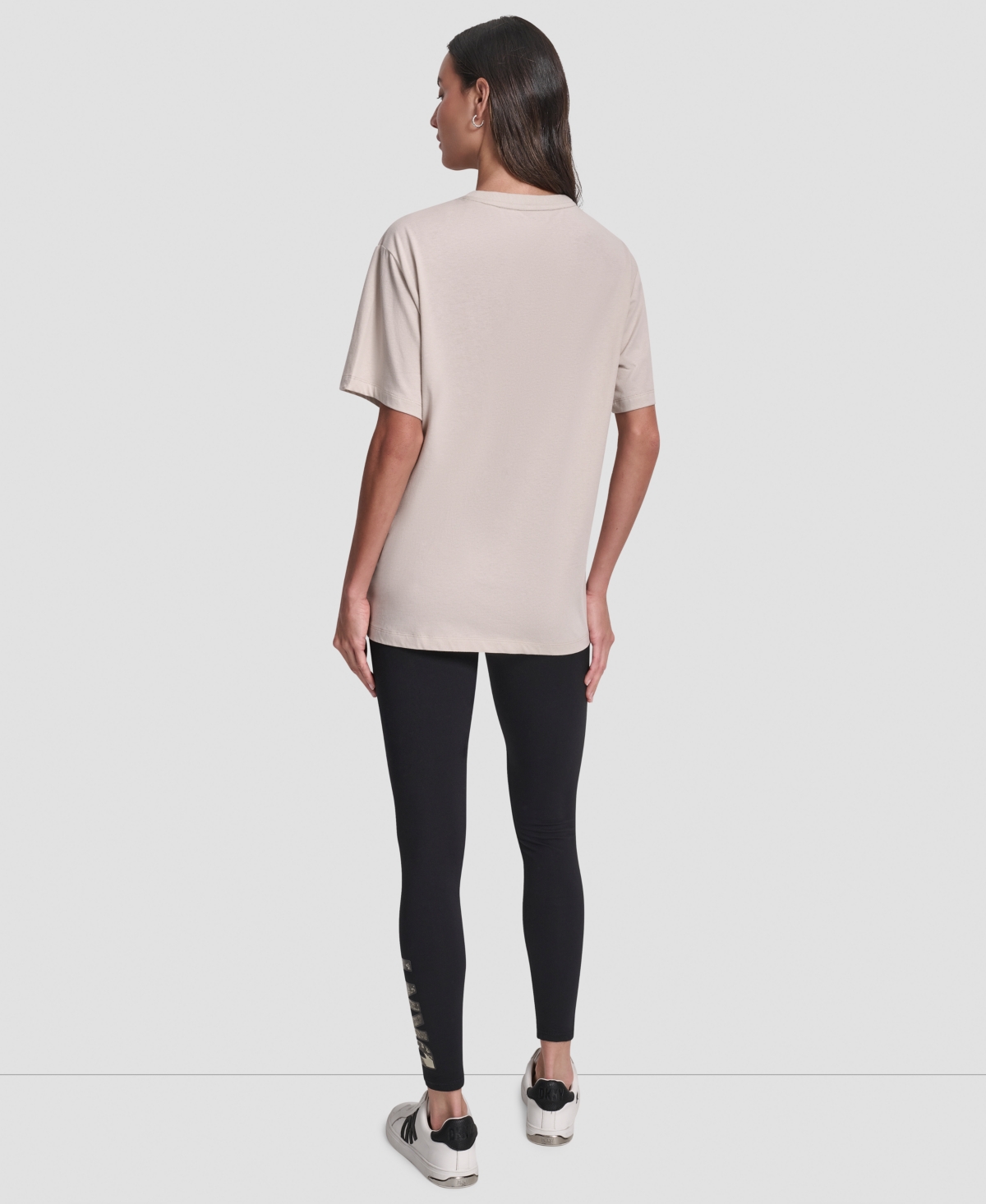 Dkny Women's Oversized Short Sleeve Tunic T-shirt In Multi