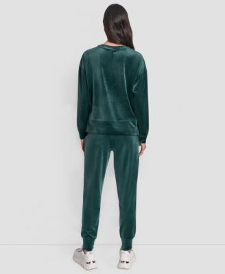 Women's Platinum Velour Crewneck Sweatshirt