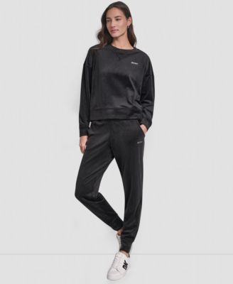 Women's Platinum Velour Crewneck Sweatshirt