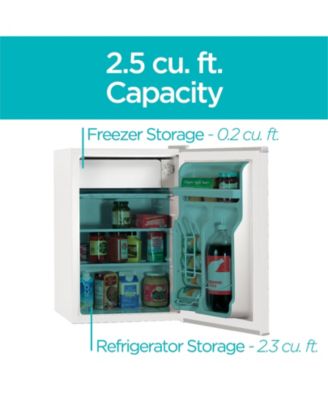 2.5 Cu.Ft. Ref / Freeze1 Door - White