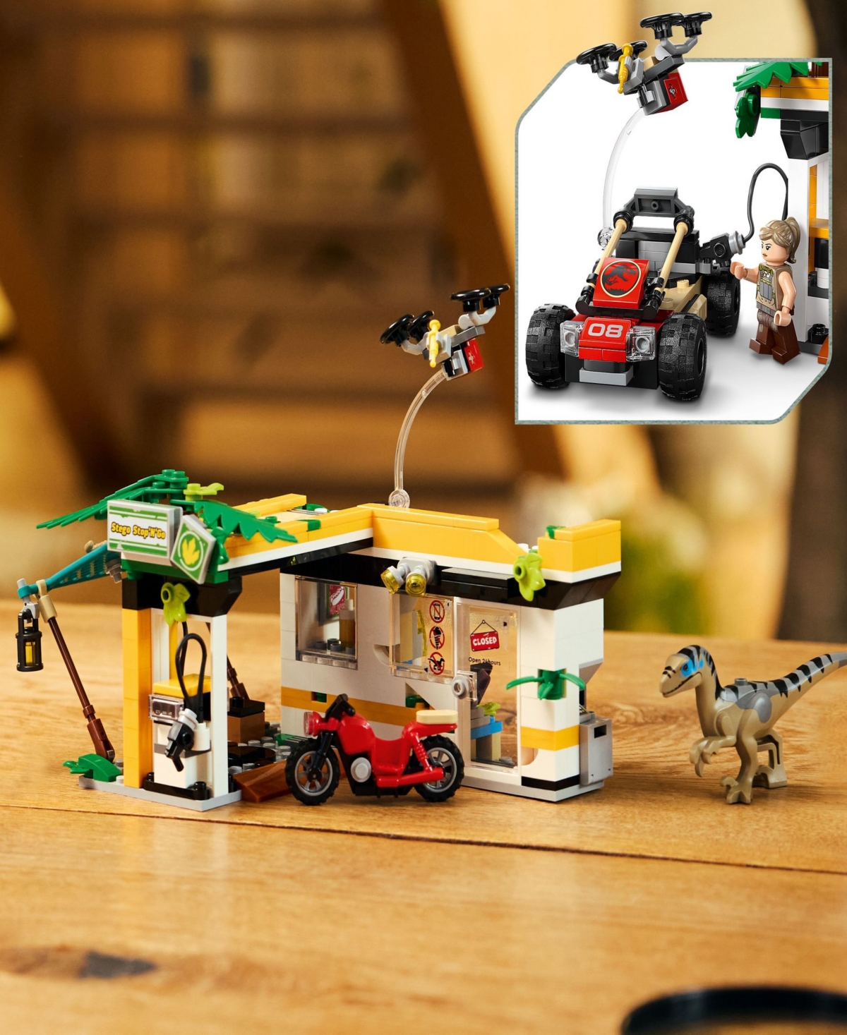 Lego Jurassic World Raptor Titanosaurus Tracking Mission Toy 76973, 582 Pieces In Multi