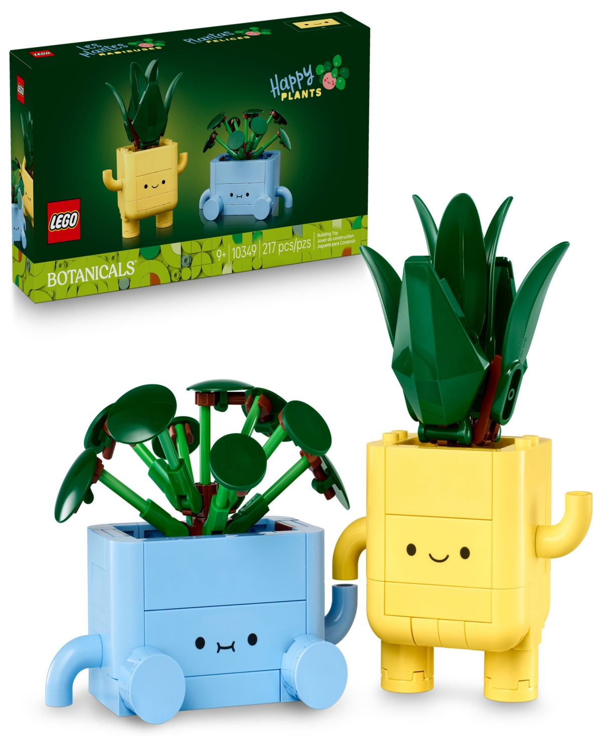 Lego Botanicals Happy Plants Toy 10349, 217 Pieces In Multi