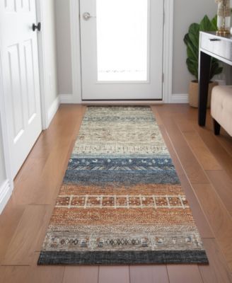 Karaj Washable KJ7 2'3"x7'6" Runner Area Rug