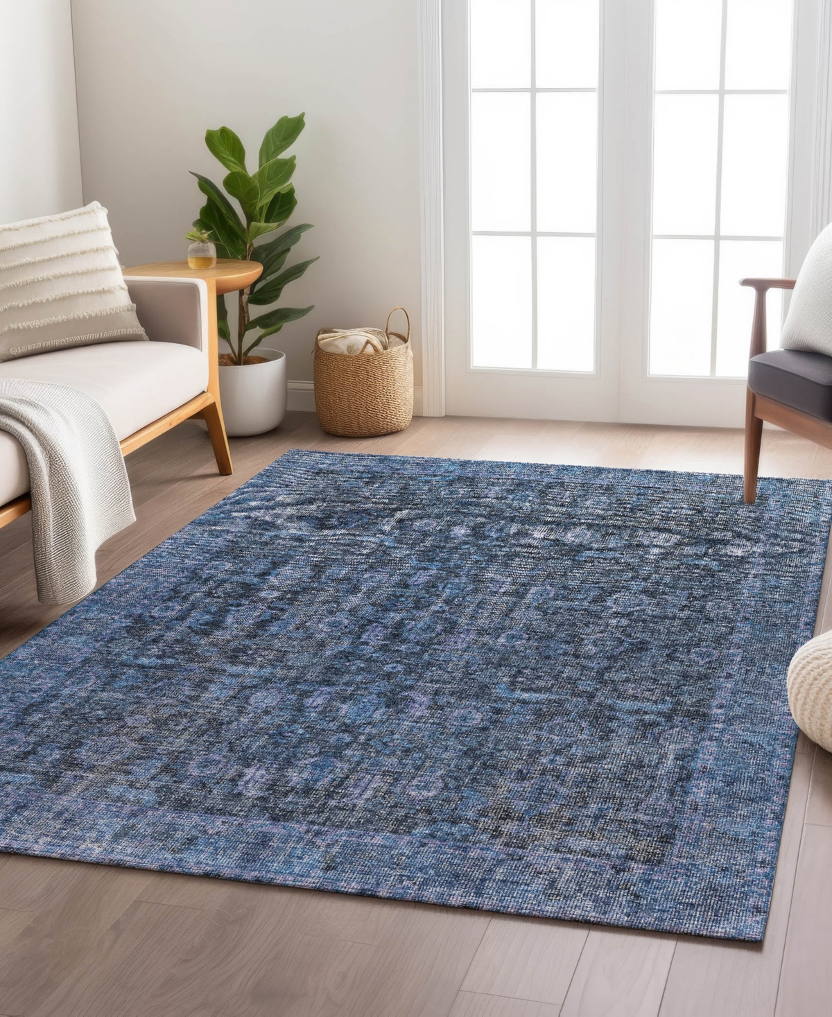 Dalyn Karaj Kj3 9'x12' Area Rug In Blue