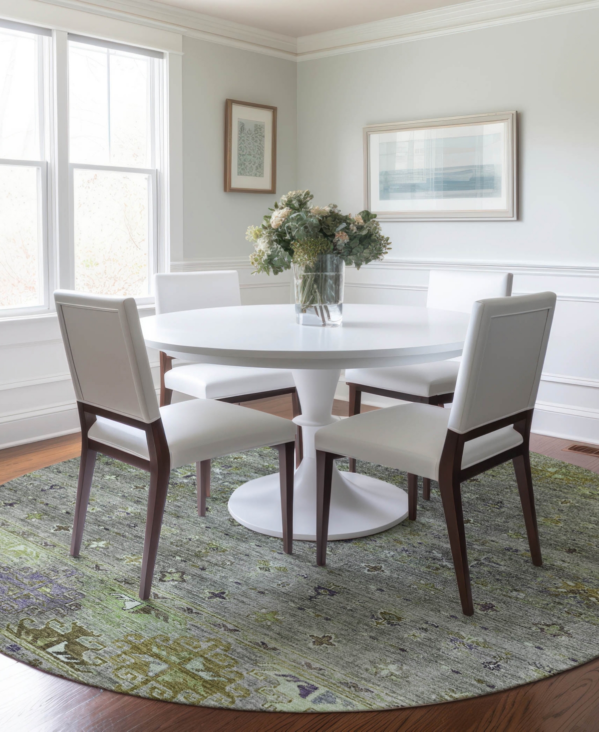 Dalyn Karaj Kj5 8'x8' Round Area Rug In Multi