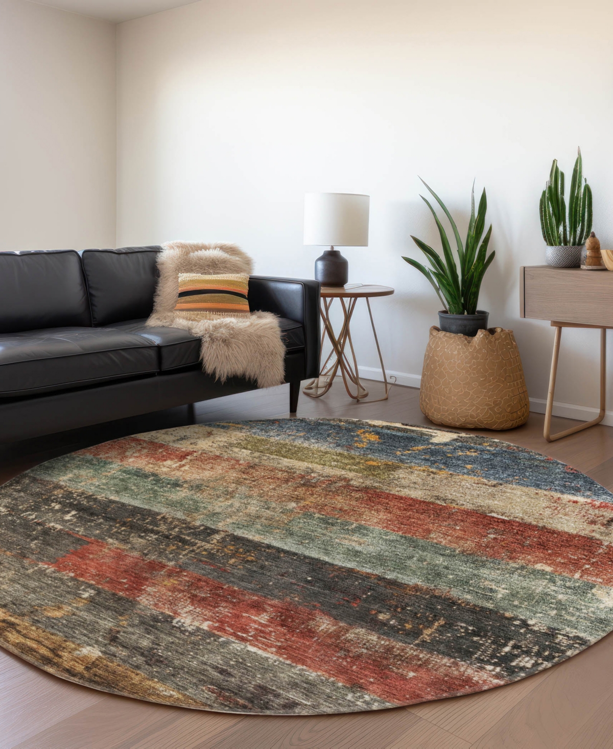 Dalyn Nouveau Nv6 8'x8' Round Area Rug In Multi