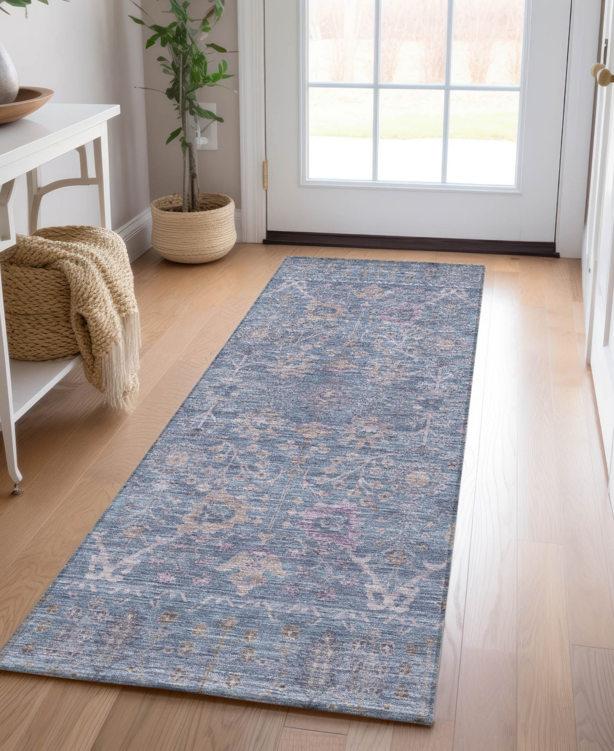 Dalyn Solace Sl9 2'3"x7'6" Runner Area Rug In Blue