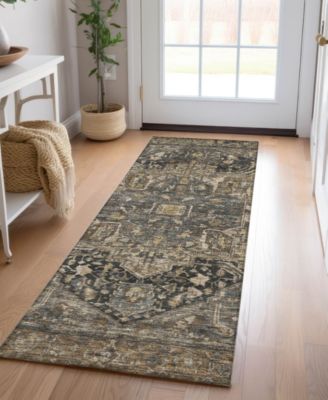 Solace Washable SL14 2'3"x7'6" Runner Area Rug