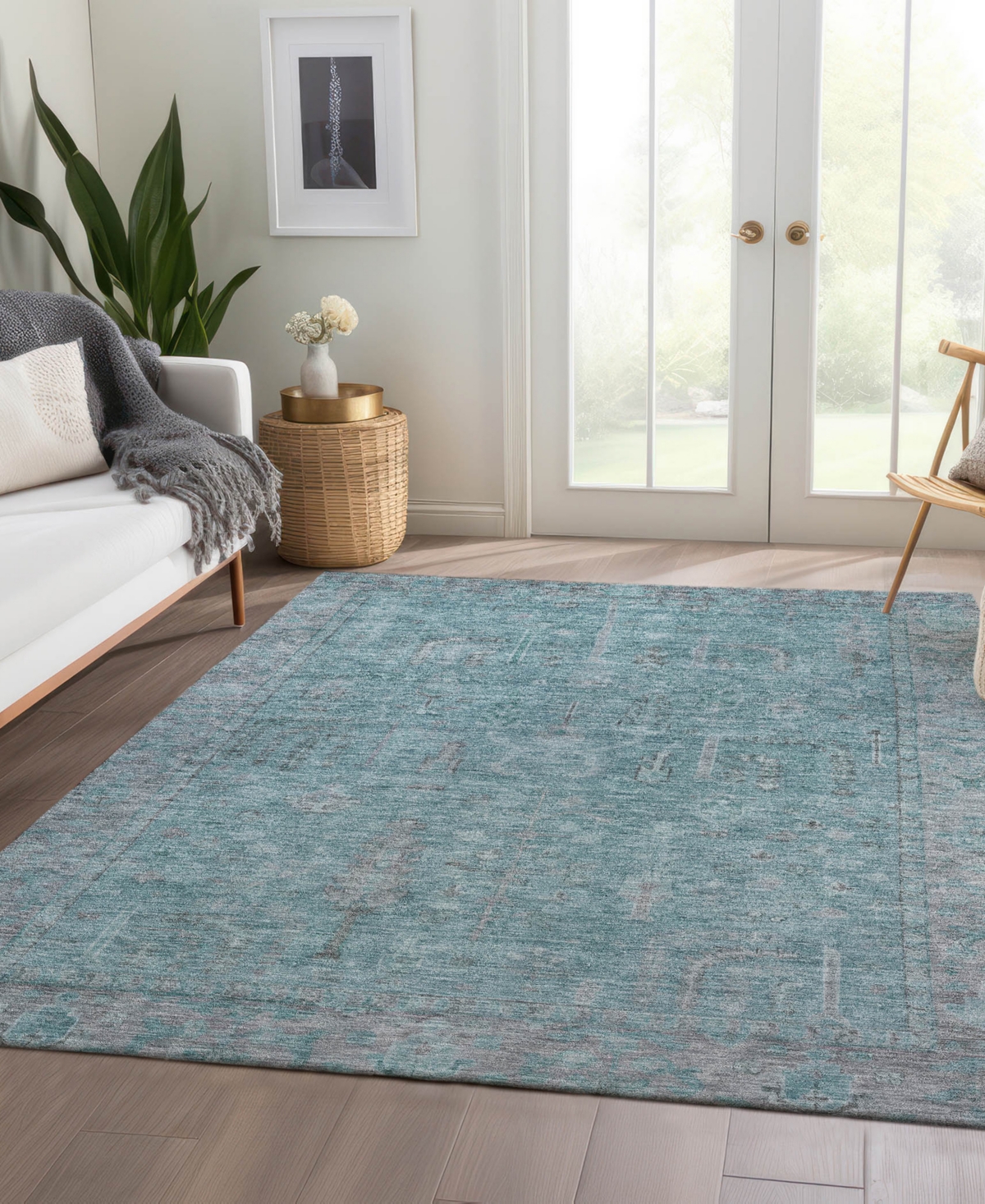 Dalyn Solace Sl11 2'6"x3'10" Area Rug In Blue