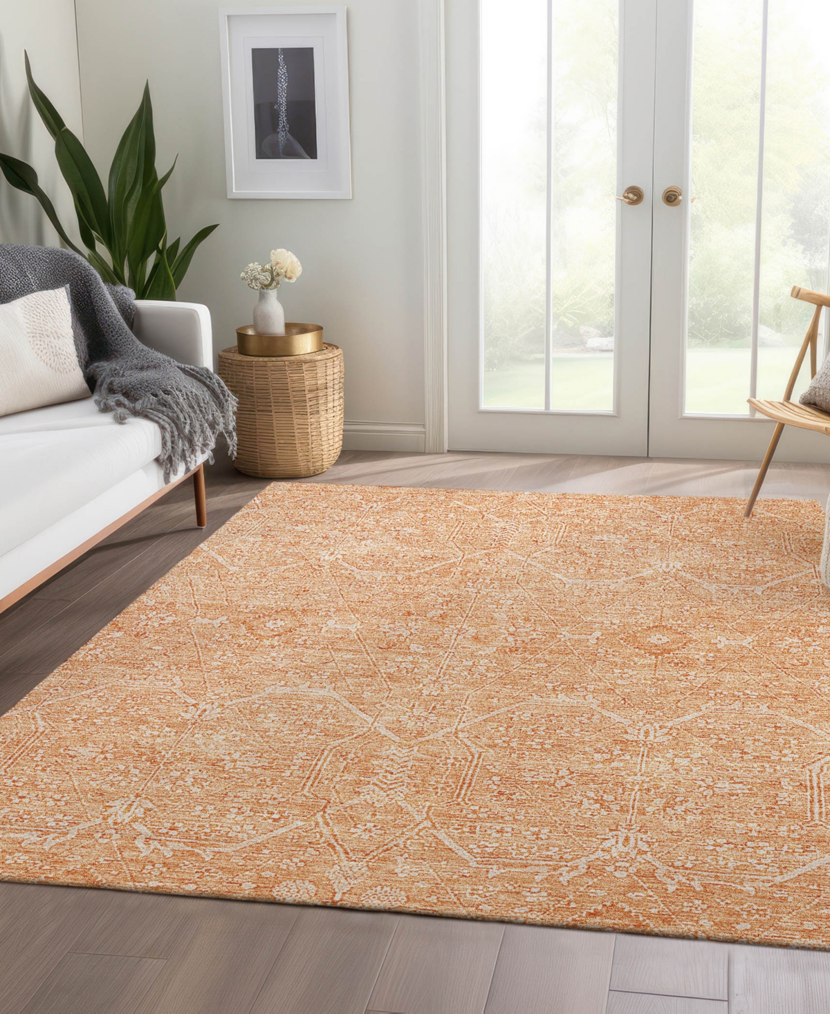 Dalyn Solace Sl12 8'x10' Area Rug In Orange
