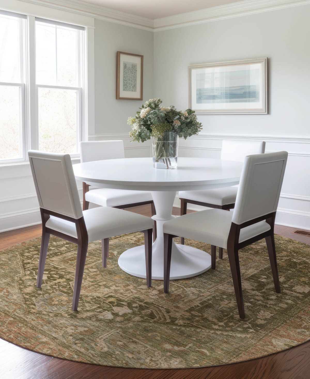 Dalyn Solace Sl14 8'x8' Round Area Rug In Brown