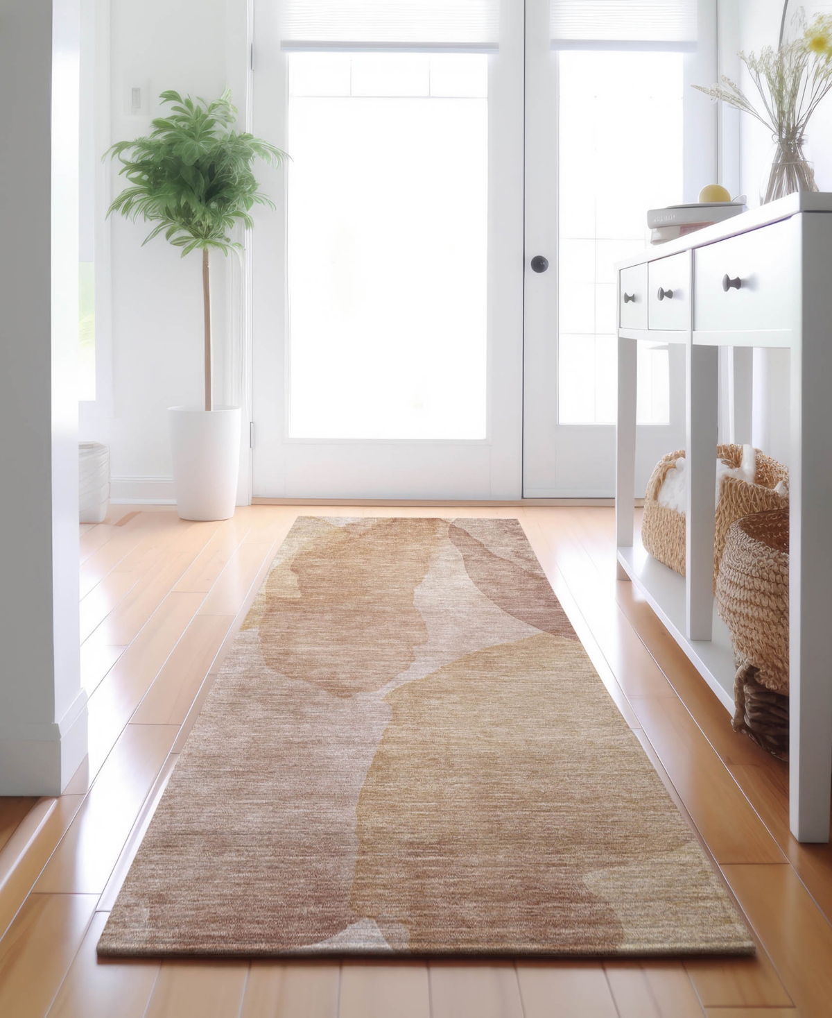 Dalyn Ravenna Rn12 2'3"x7'6" Runner Area Rug In Brown