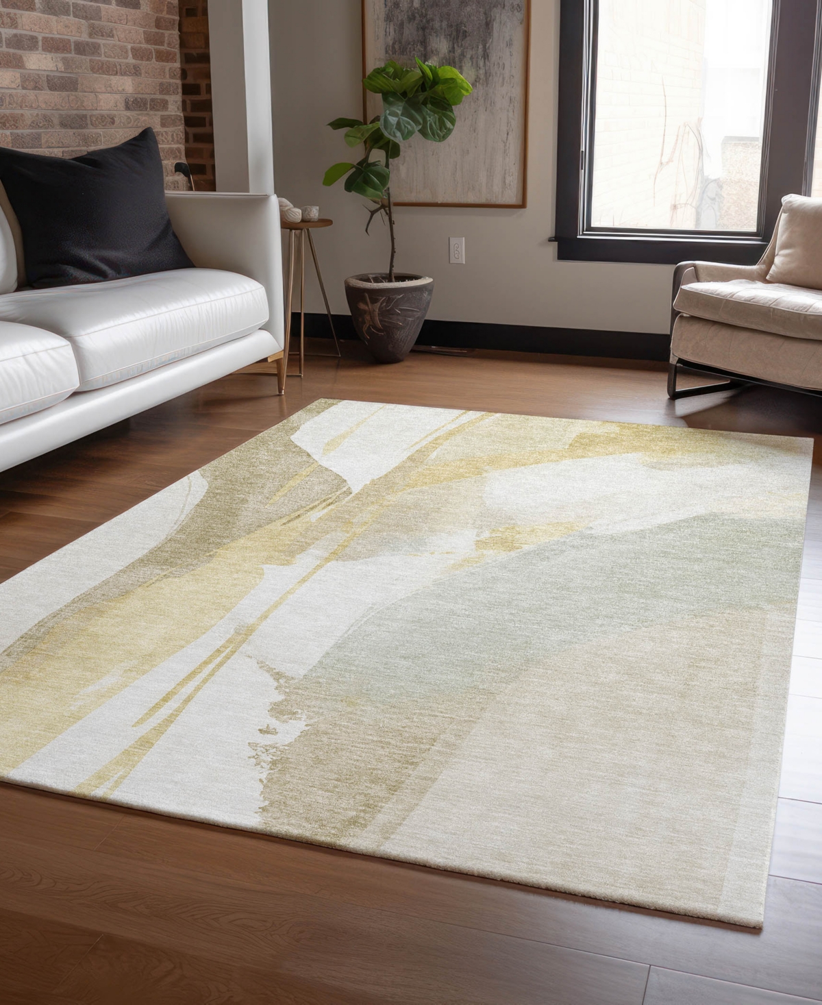 Dalyn Ravenna Rn7 3'x5' Area Rug In Neutral