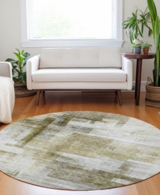 Ravenna Washable RN6 8'x8' Round Area Rug