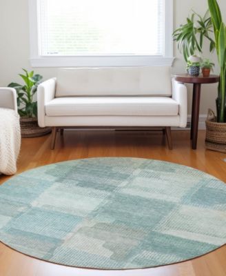 Ravenna Washable RN10 8'x8' Round Area Rug