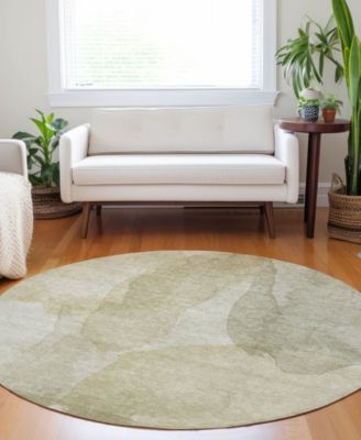Ravenna Washable RN12 8'x8' Round Area Rug