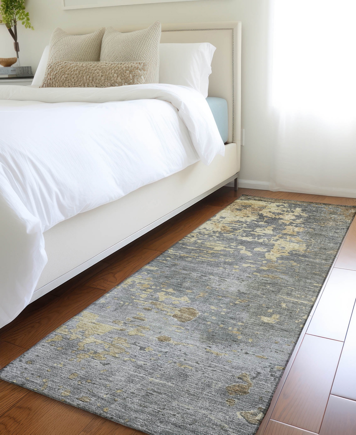 Dalyn Kochi Kc11 2'3"x7'6" Runner Area Rug In Gray