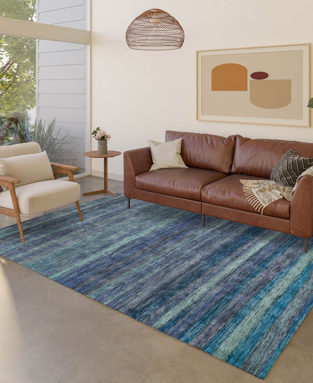 Dalyn Kochi Kc5 3'x5' Area Rug In Blue